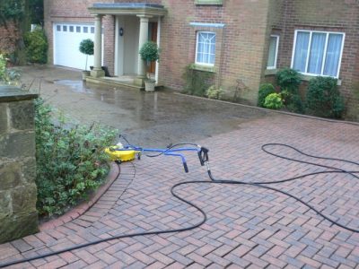 Block Paving Cleaning Before